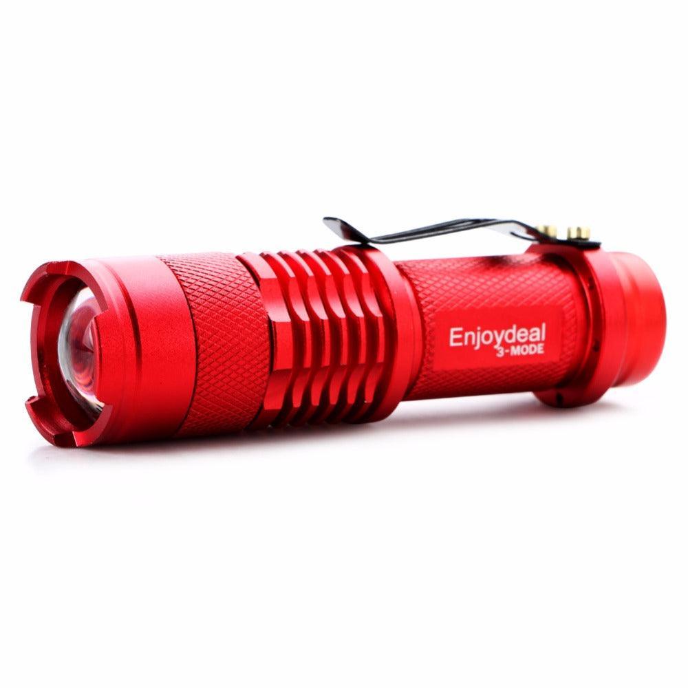 5 Colors Mini LED Flashlight Q5 2000lm Waterproof LED Laterna 1 Modes Zoomable PortableTorch Penlight AA 14500 - Nioor