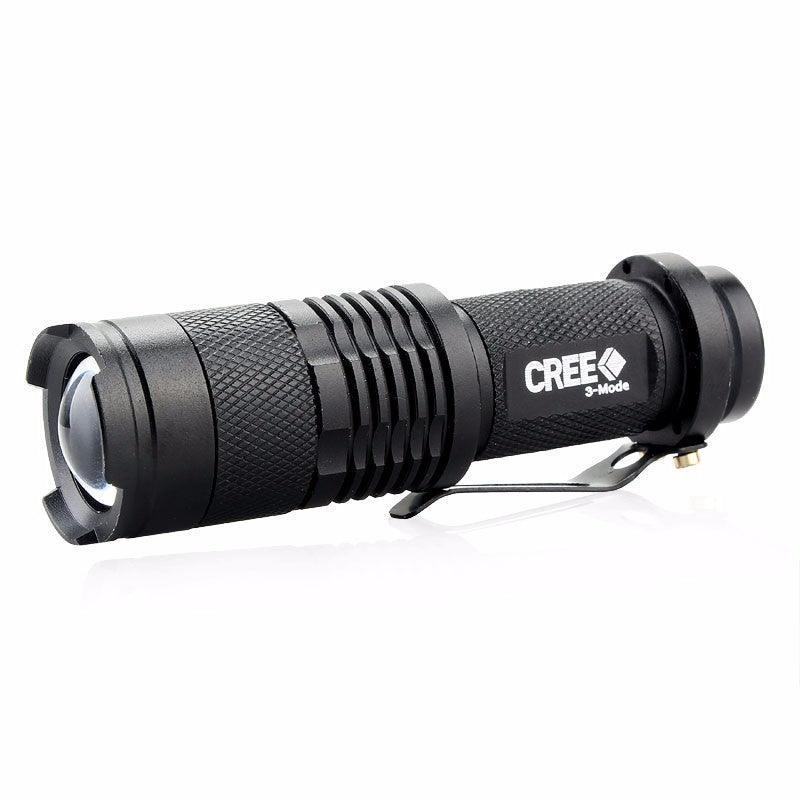 5 Colors Mini LED Flashlight Q5 2000lm Waterproof LED Laterna 1 Modes Zoomable PortableTorch Penlight AA 14500 - Nioor