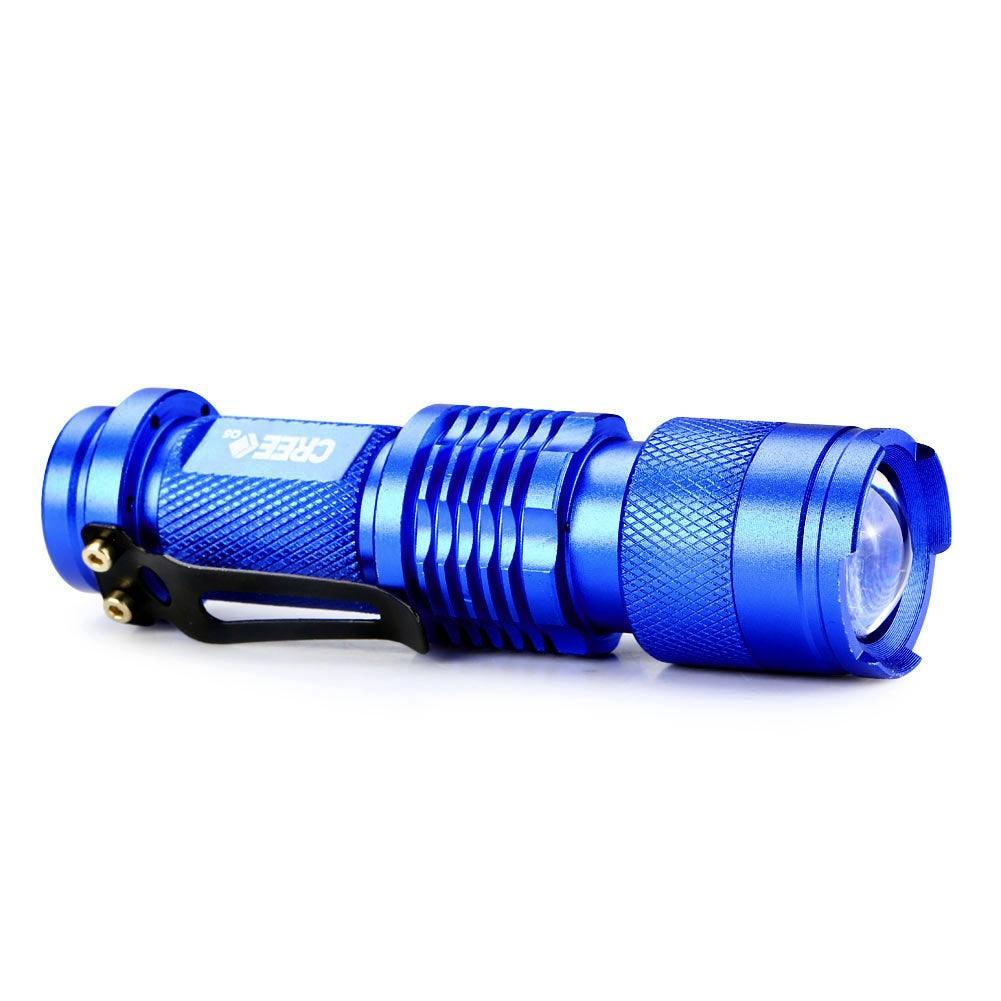 5 Colors Mini LED Flashlight Q5 2000lm Waterproof LED Laterna 1 Modes Zoomable PortableTorch Penlight AA 14500 - Nioor