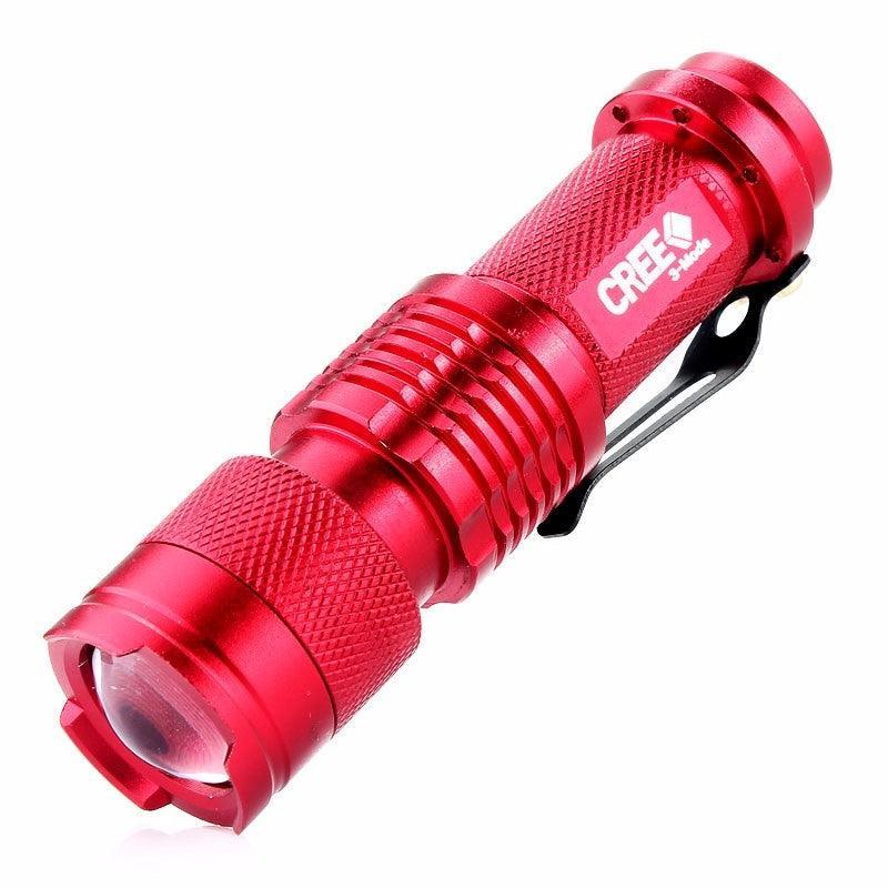 5 Colors Mini LED Flashlight Q5 2000lm Waterproof LED Laterna 1 Modes Zoomable PortableTorch Penlight AA 14500 - Nioor