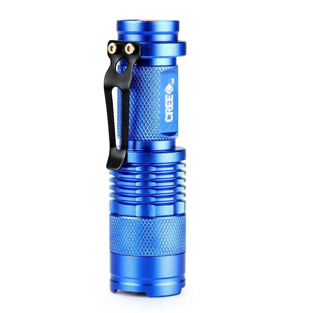 5 Colors Mini LED Flashlight Q5 2000lm Waterproof LED Laterna 1 Modes Zoomable PortableTorch Penlight AA 14500 - Nioor