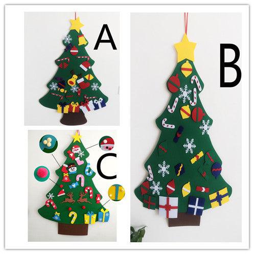 DIY Felt Christmas Tree With Three-dimensional Christmas Tree - Nioor