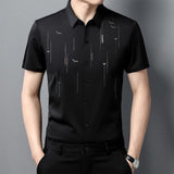 Fashion Printed Short Sleeve Shirt - Nioor