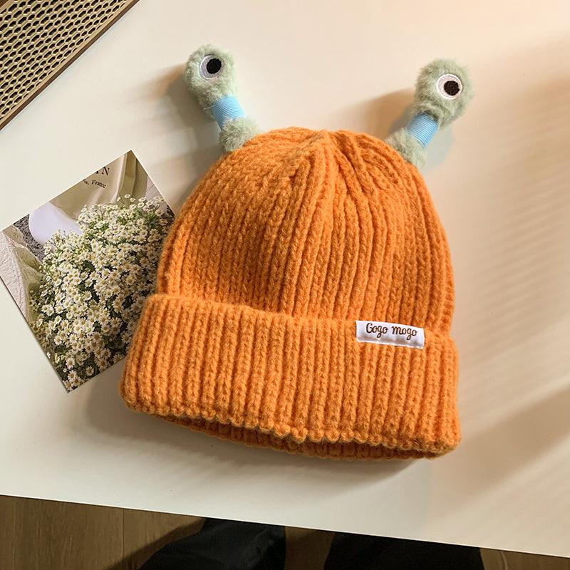 Funny Frog Knitted Beanie For Women - Nioor