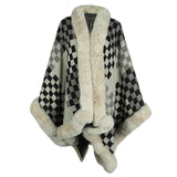 European And American Women's Fur Collar Shawl - Nioor