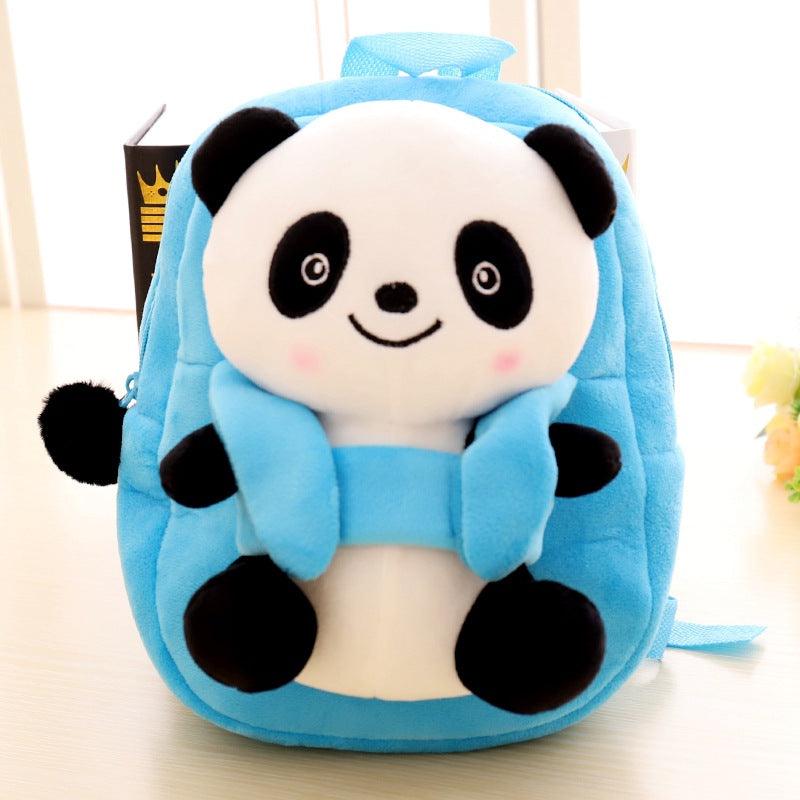 Cartoon panda plush children's school bag - Nioor