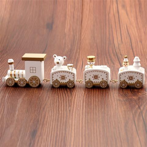 4pcs Mini Wood Train Toys - Nioor