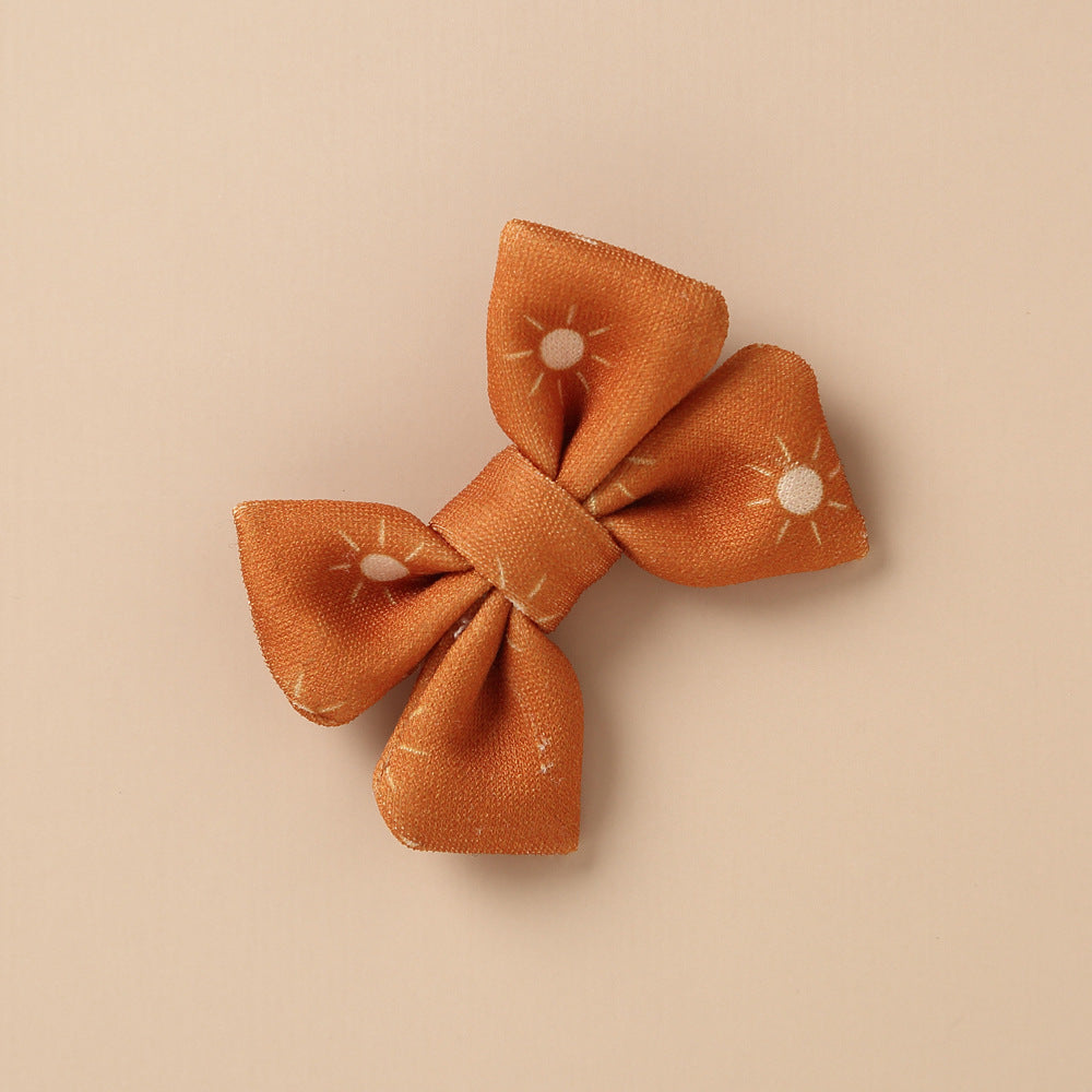 Retro Style Bow Children's Hair Edge Clip Jewelry