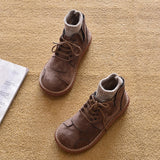 Flat Martin Boots Platform Shoes Short Tube