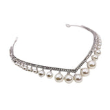 Bride's Wedding Crown Alloy Pearl - Nioor