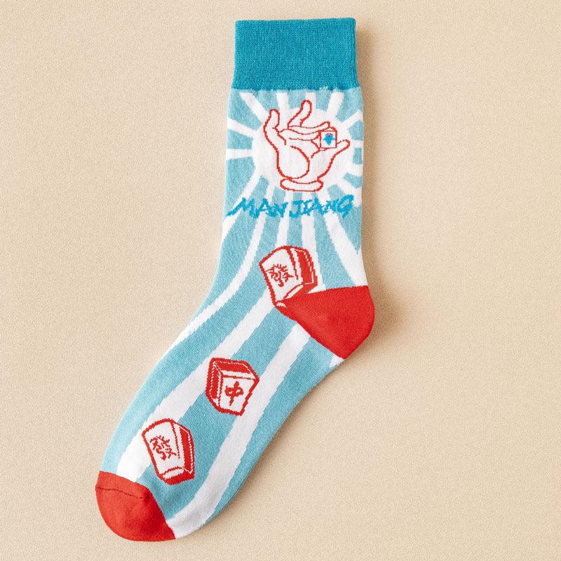 Cotton Socks Tiger Year Couple Female Long Socks - Nioor