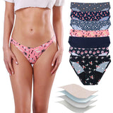 Women's Fashion Printed Seamless Washable Physiological Underwear - Nioor