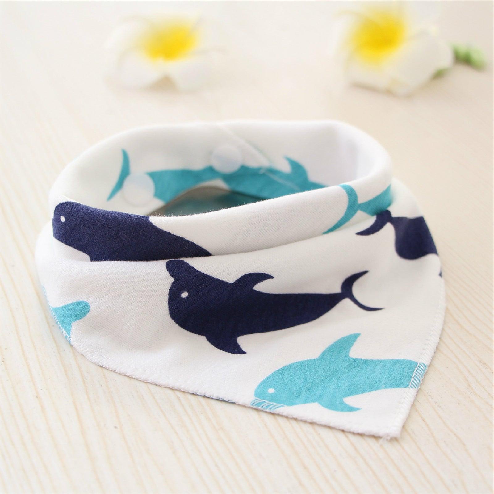 Baby Bibs Waterproof Triangle Cotton Cartoon Child Baberos Bandana Bibs Dribble Bibs Newborn Slabber Absorbent Cloth - Nioor