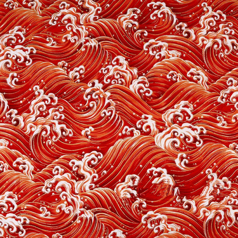 Handmade Chinese Style Cotton Kimono Cherry Blossom Printed Fabric