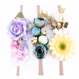 Flower Headband Baby Headdress Photo Headband Headband Child Camellia Wreath Seaside Holiday Simulation Flower Hair Band