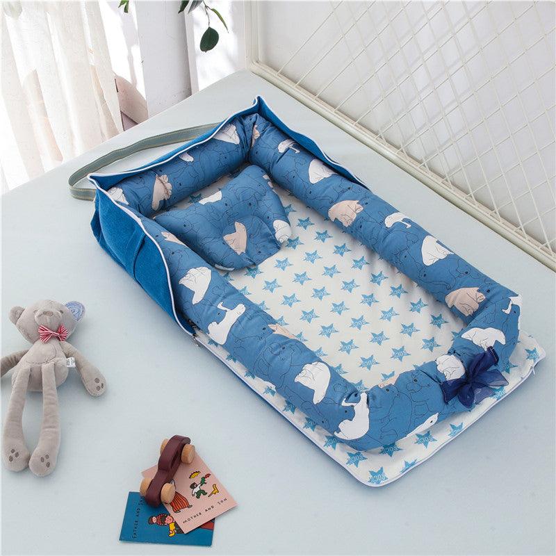 Cotton Portable Baby Crib Newborn Foldable - Nioor