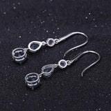 Fashionable Elegant Natural Gemstone Earrings S925 Silver - Nioor