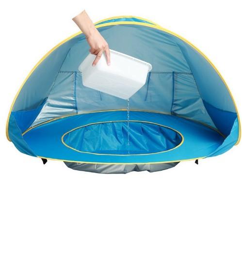 Baby Beach Tent Kids Outdoor Camping Easy Fold Up Waterproof Up Sun Awning Tent UV-protecting - Nioor