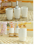 Bathroom Accessories Set Soap Dispenser/Toothbrush Holder/Tumbler - Nioor