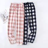 Couple Flannel Pajama Pants Plaid Women Autumn And Winter Plus Size Thickened - Nioor