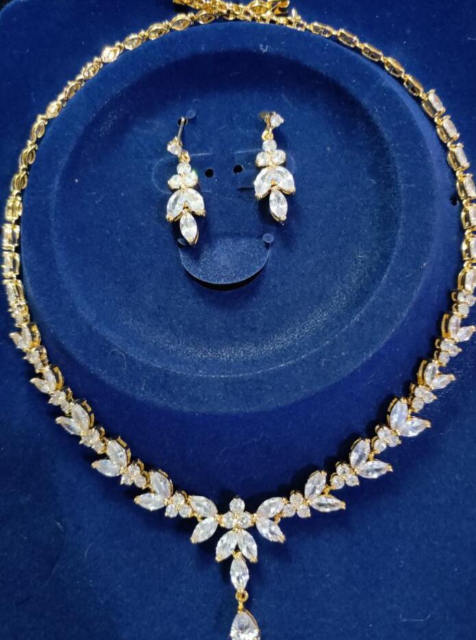 Zircon Simple Bridal Set - Nioor