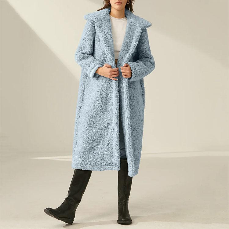 Autumn And Winter Single-breasted Woolen Coat Outerwear - Nioor