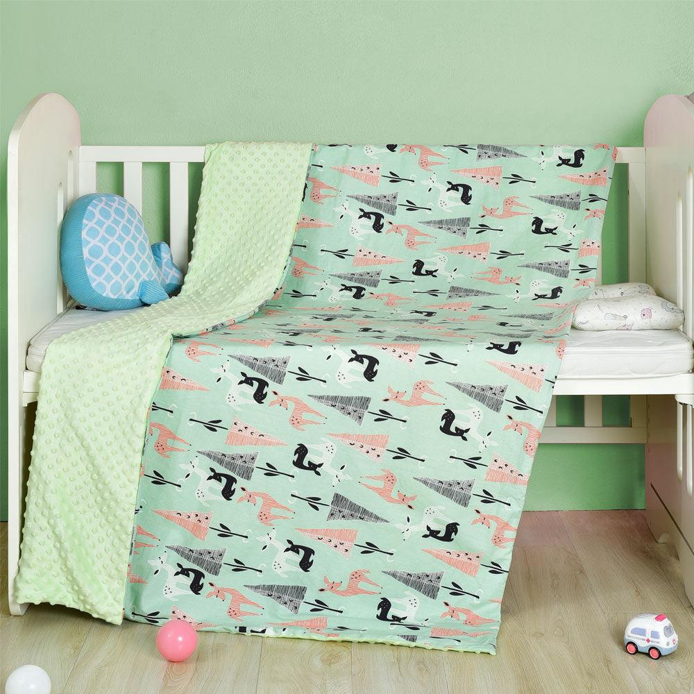 Cotton cartoon baby blanket, baby comfort peas blanket - Nioor