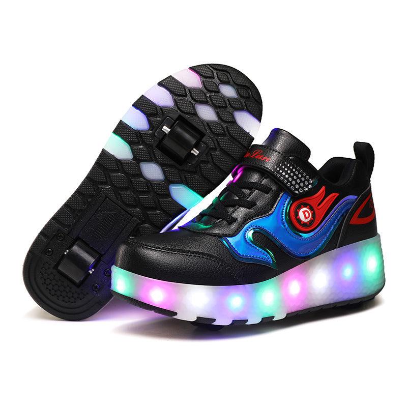 Children's Wheel Shoes LED Light Emitting Charging Children's Lamp Shoes - Nioor