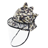 Camouflage dinosaur shape protective cap