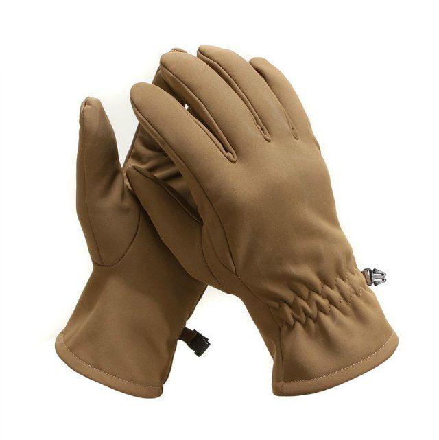 Outdoor Tactics Warm Soft Gloves Shark Leather Camouflage Windproof - Nioor