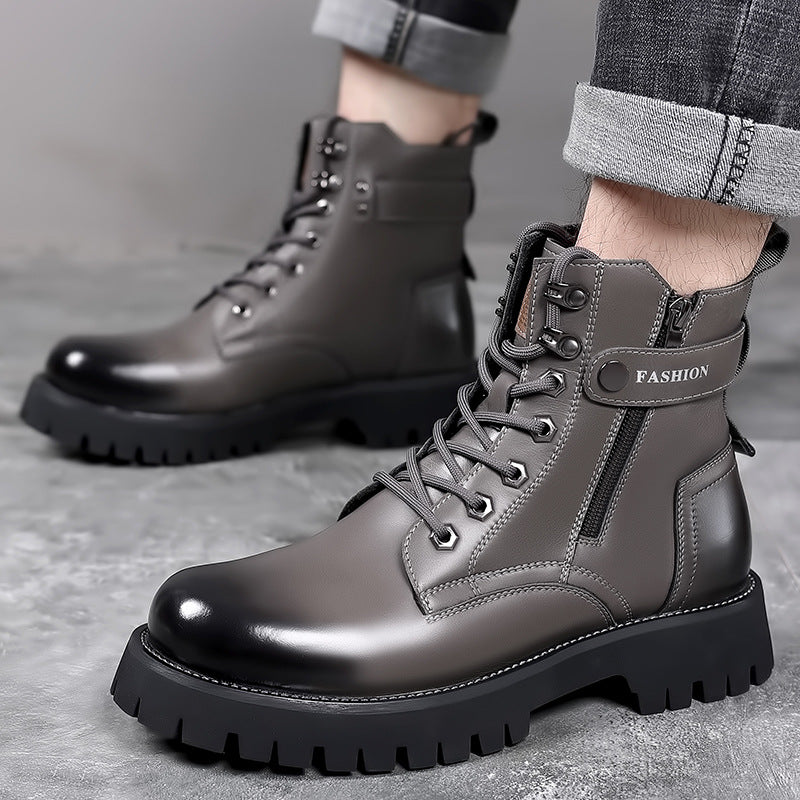 Mens Fashion Thick-soled High-top Wearable Martin Boots