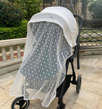 Baby Stroller Anti-mosquito Net Children's Mosquito-proof Embroidered Cover Cloth Baby Summer