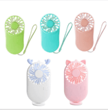 Summer 1pc Cute Portable Mini Fan Handheld USB Chargeable Desktop Fans 3 Mode Adjustable Summer Cooler For Outdoor Travel Office - Nioor