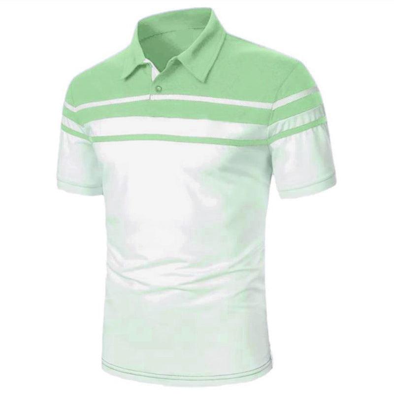 Men's Striped Polo Short Sleeve - Nioor