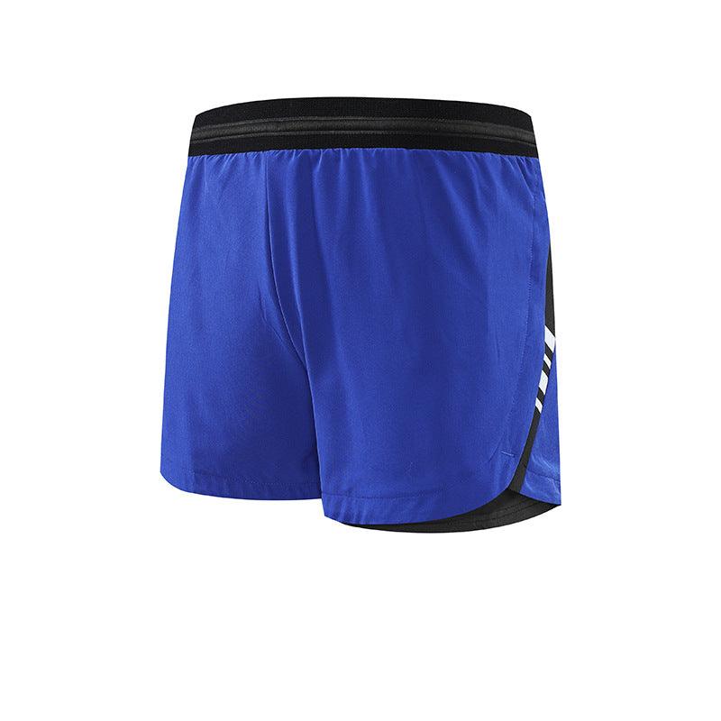 Men's Quick-drying Breathable Safety Fake Two-piece Double-layer Sports Shorts - Nioor