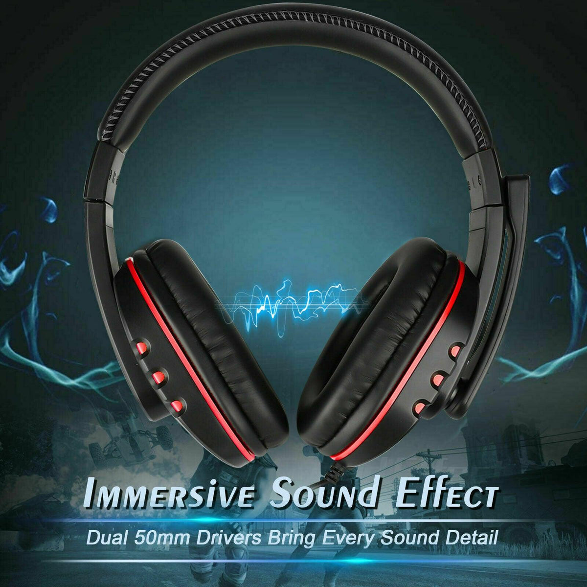 Headphones Pro Gamer Headset For PS4 PlayStation 4 PC Computer - Nioor