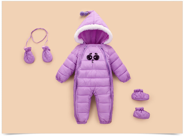 Down Cotton Baby Rompers Winter Thick Boys Costume Girls Warm Infant Snowsuit Kid Jumpsuit Children Outerwear Baby Wear 0-18m