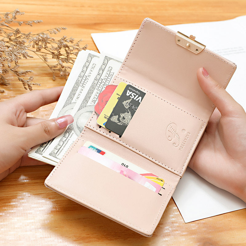 Women's Fashion Candy Color Folding Money Clip