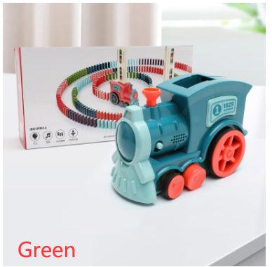 Domino Train Toys Baby Toys Car Puzzle Automatic Release Licensing Electric Building Blocks Train Toy - Nioor