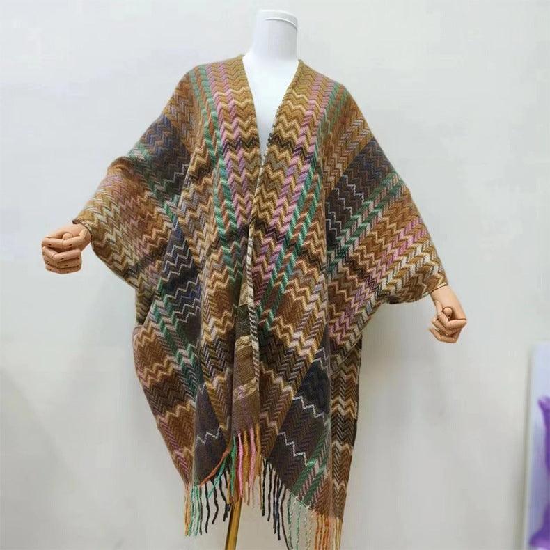 New Style With Sleeves And Cuffs Air-conditioned Shawl - Nioor