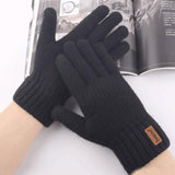 Knitted Woolen Cold Weather Gloves For Men - Nioor