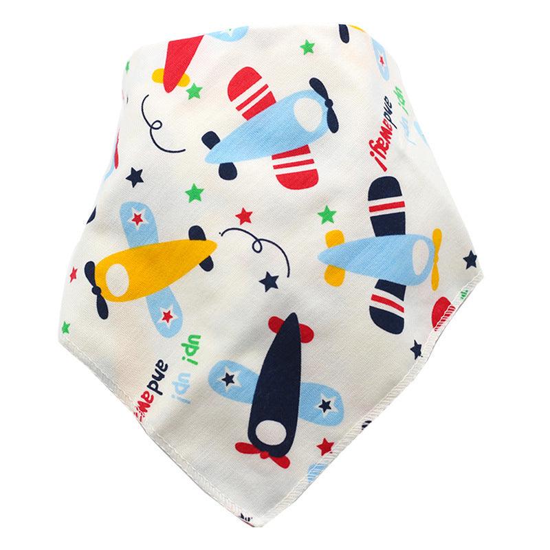 Baby Bibs Waterproof Triangle Cotton Cartoon Child Baberos Bandana Bibs Dribble Bibs Newborn Slabber Absorbent Cloth - Nioor