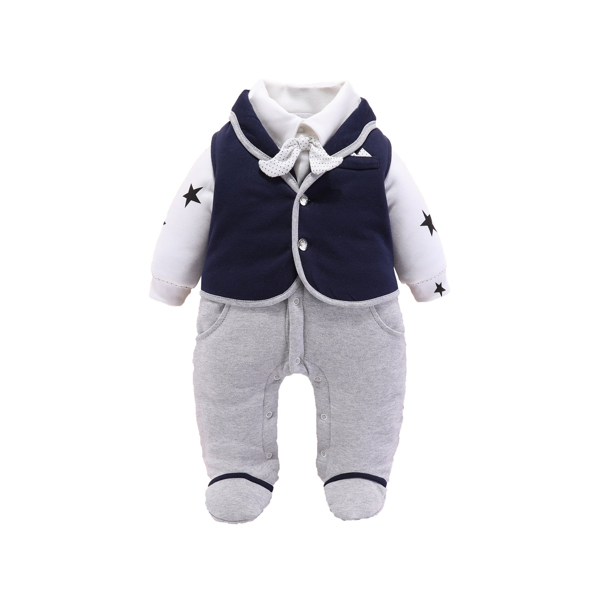 Baby boy gentleman romper