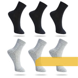 Men's Fashion Solid Color Cotton Sweat-absorbing Mid-calf Socks - Nioor