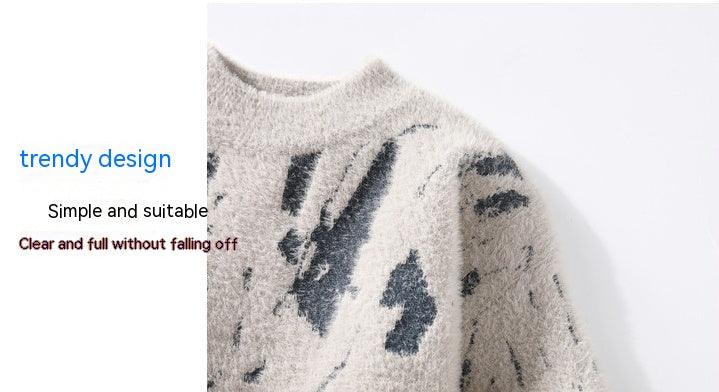 Winter Fleece-lined Thickened Men's Bottoming Sweater Fall And Winter Inner - Nioor
