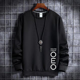 Thin Round Neck Sweater Men's Korean Hipster Sports Hoodie Male Student Coat Men - Nioor