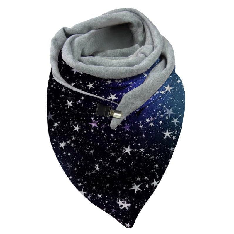 Versatile Thickened Simple Warm Shawl Fashionable Printed Scarf - Nioor