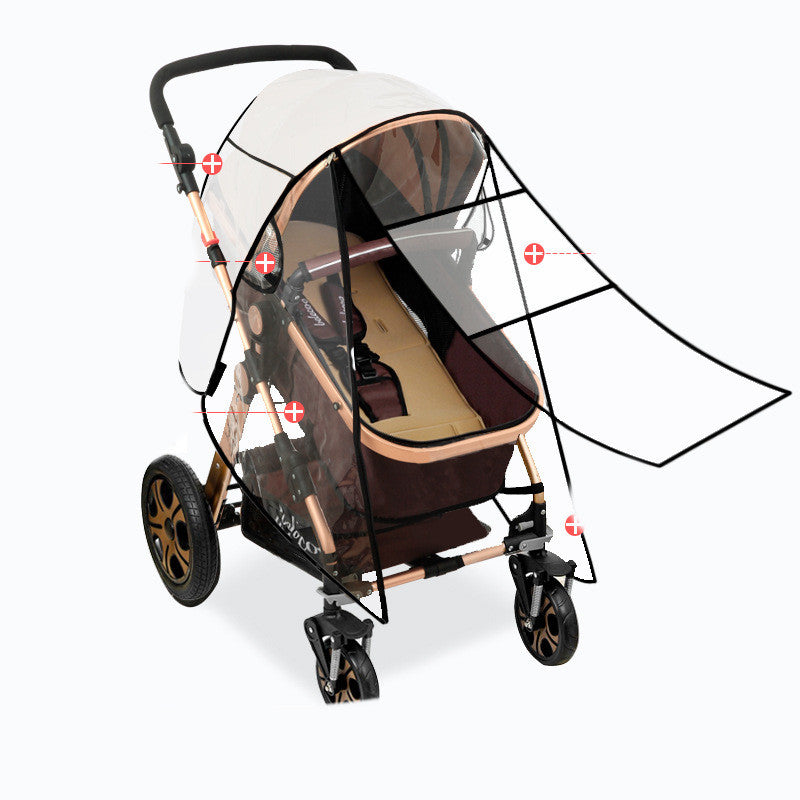 Stroller Universal Rain Cover Canopy