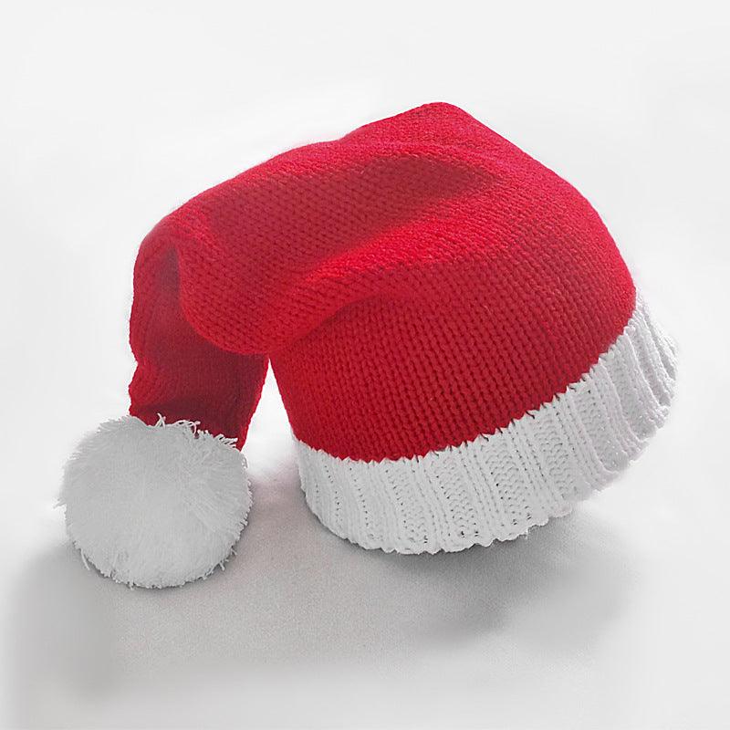 Christmas Warm Fur Ball Knitted Hat - Nioor