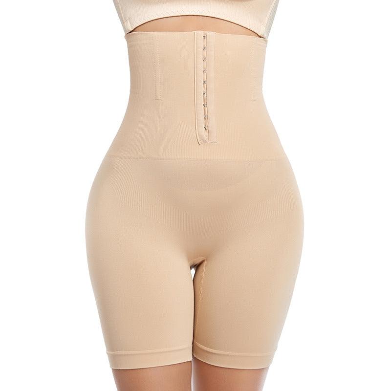 Button Adjustment Seamless Straight Angle Plus Size Body Shaping Pants - Nioor